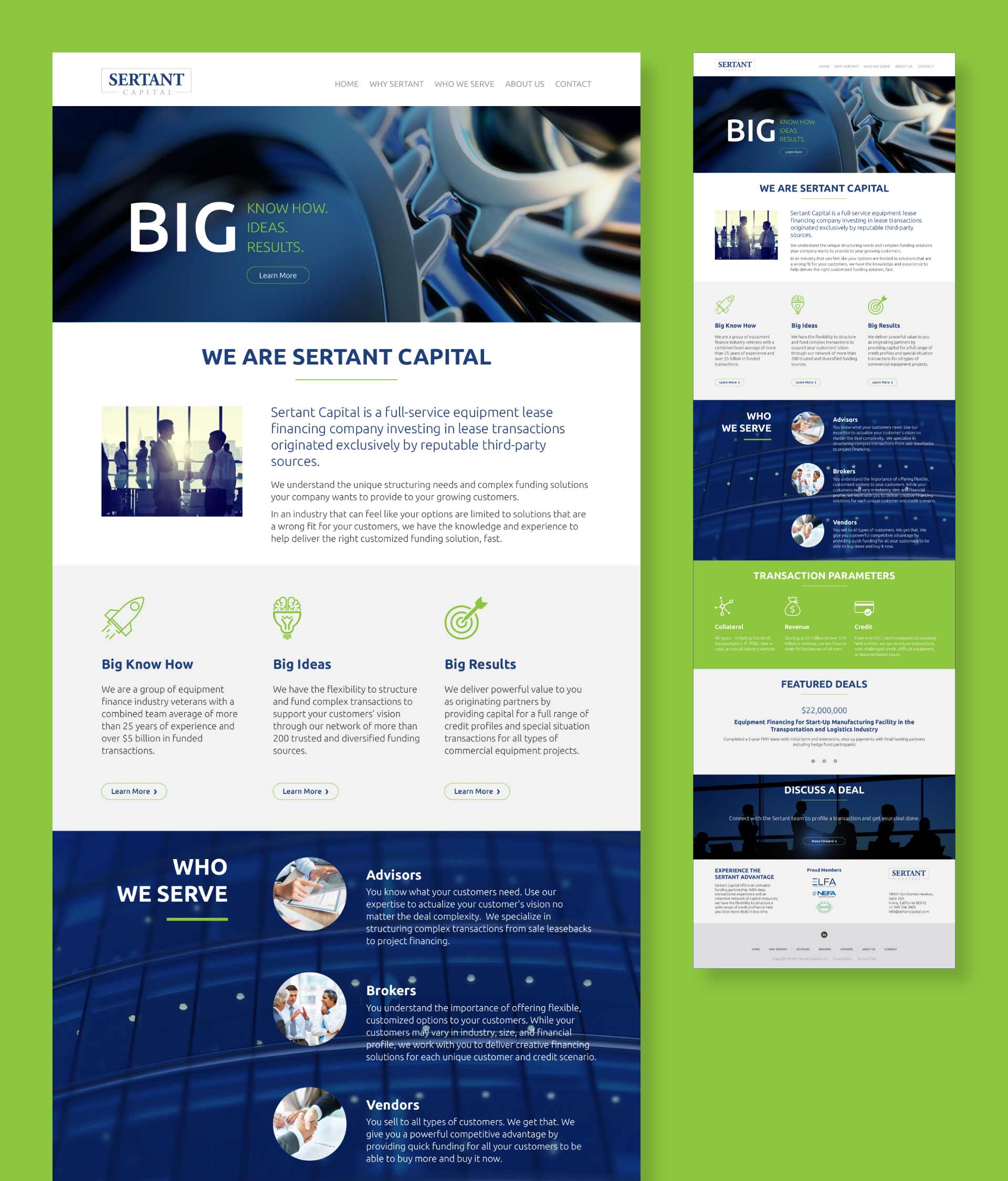 Sertant Capital Webpage
