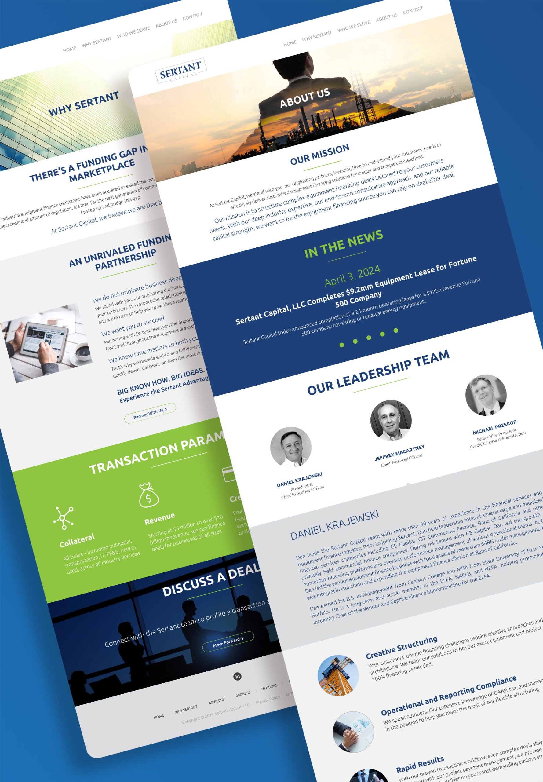 Sertant Capital Webpage